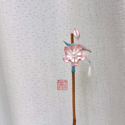 Lotus Bespoke Hairpin - Silk Hairpin(Chanhua)