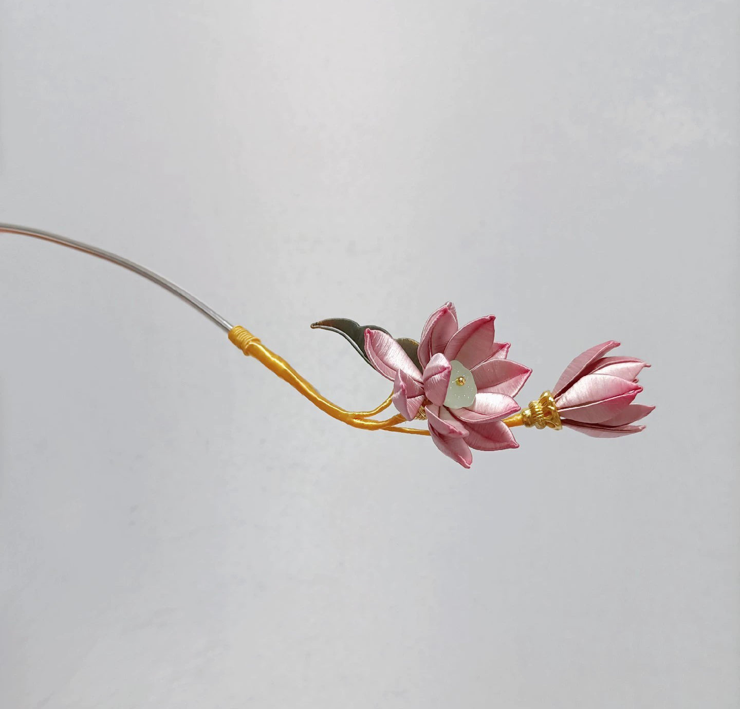 Lotus Bespoke Hairpin - Silk Hairpin(Chanhua)