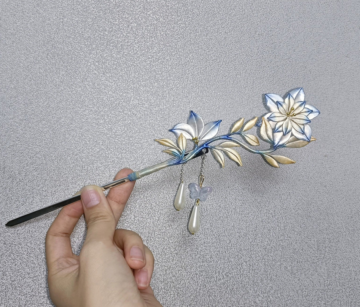 Wenwu Bespoke Hairpin - Silk Hairpin(Chanhua)