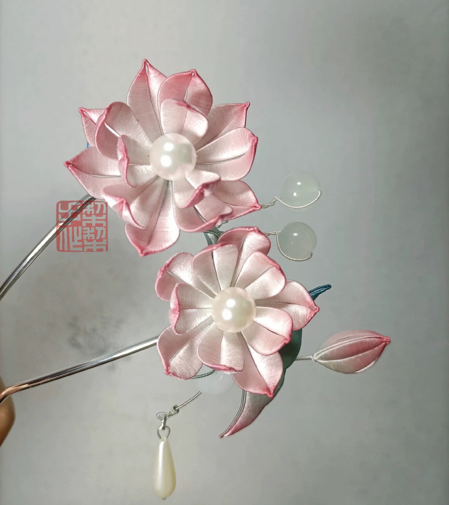 Lotus Bespoke Hairpin - Silk Hairpin(Chanhua)