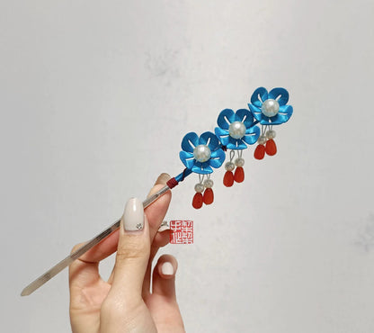 Diancui Bespoke Hairpin - Silk Hairpin(Chanhua)