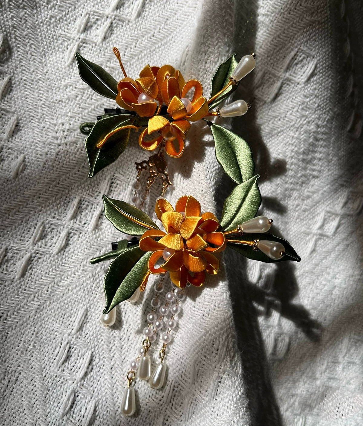 Laurel Bespoke Hairpin - Silk Hairpin(Chanhua)