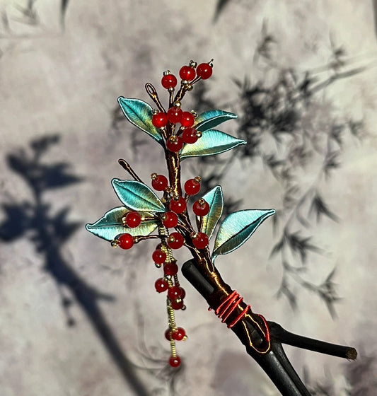 Huoci Handmade Hairpin - Silk Hairpin(Chanhua)