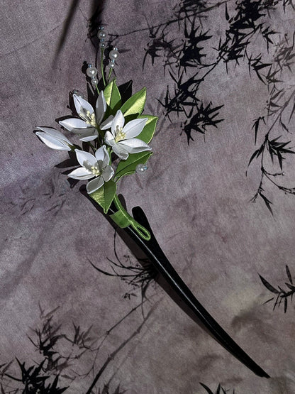 Pear Blossom Bespoke Hairpin - Silk Hairpin(Chanhua)