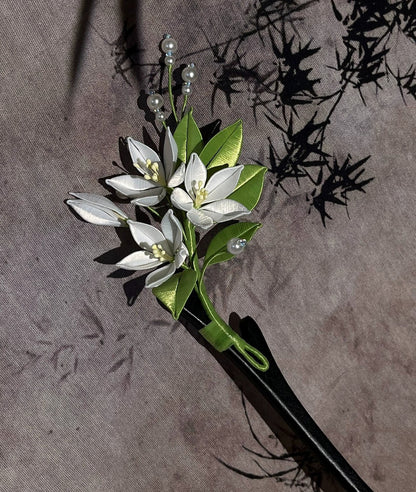 Pear Blossom Bespoke Hairpin - Silk Hairpin(Chanhua)