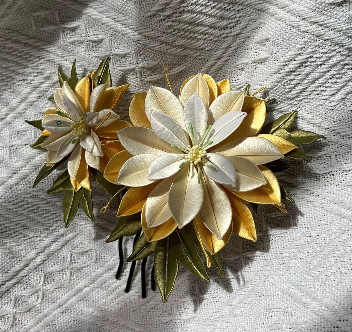 Dahlia Bespoke Hairpin - Silk Hairpin(Chanhua)