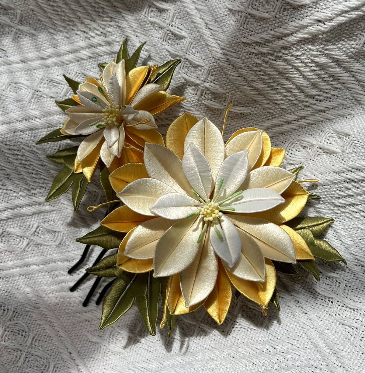 Dahlia Bespoke Hairpin - Silk Hairpin(Chanhua)