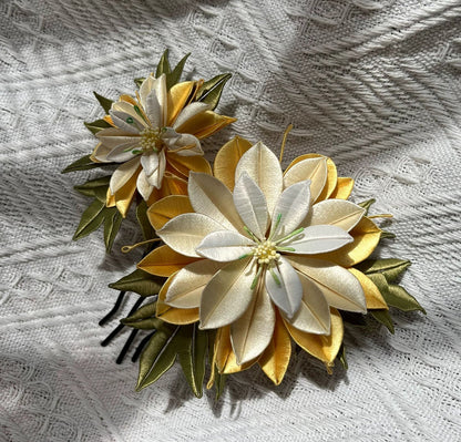 Dahlia Bespoke Hairpin - Silk Hairpin(Chanhua)