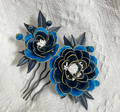 Peony Bespoke Hairpin - Silk Hairpin(Chanhua)