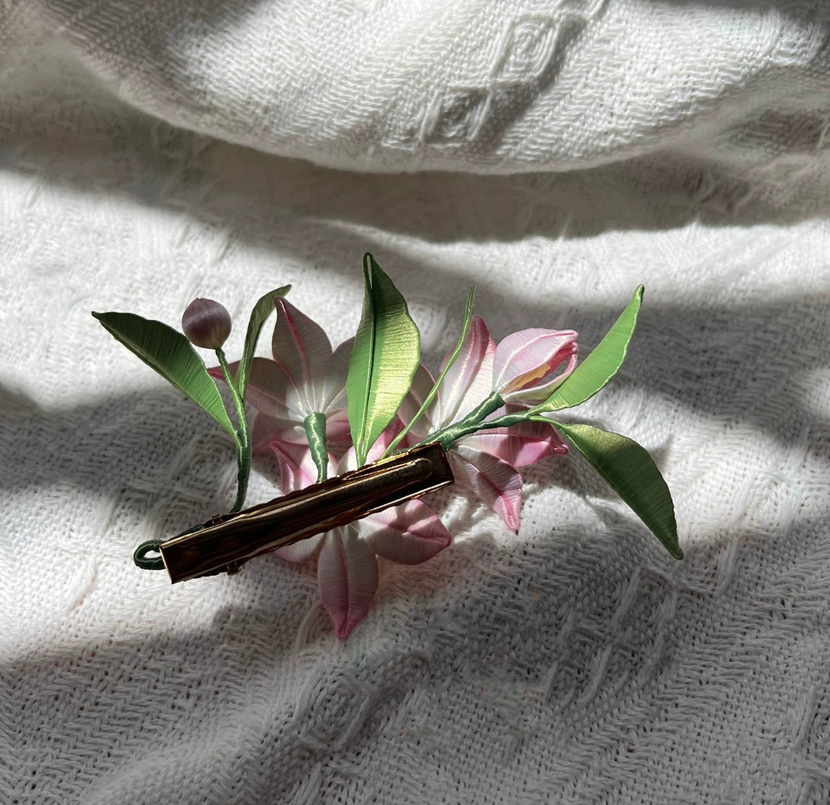 Peach Blossom Bespoke Hairclip - Silk Hairclip(Chanhua)