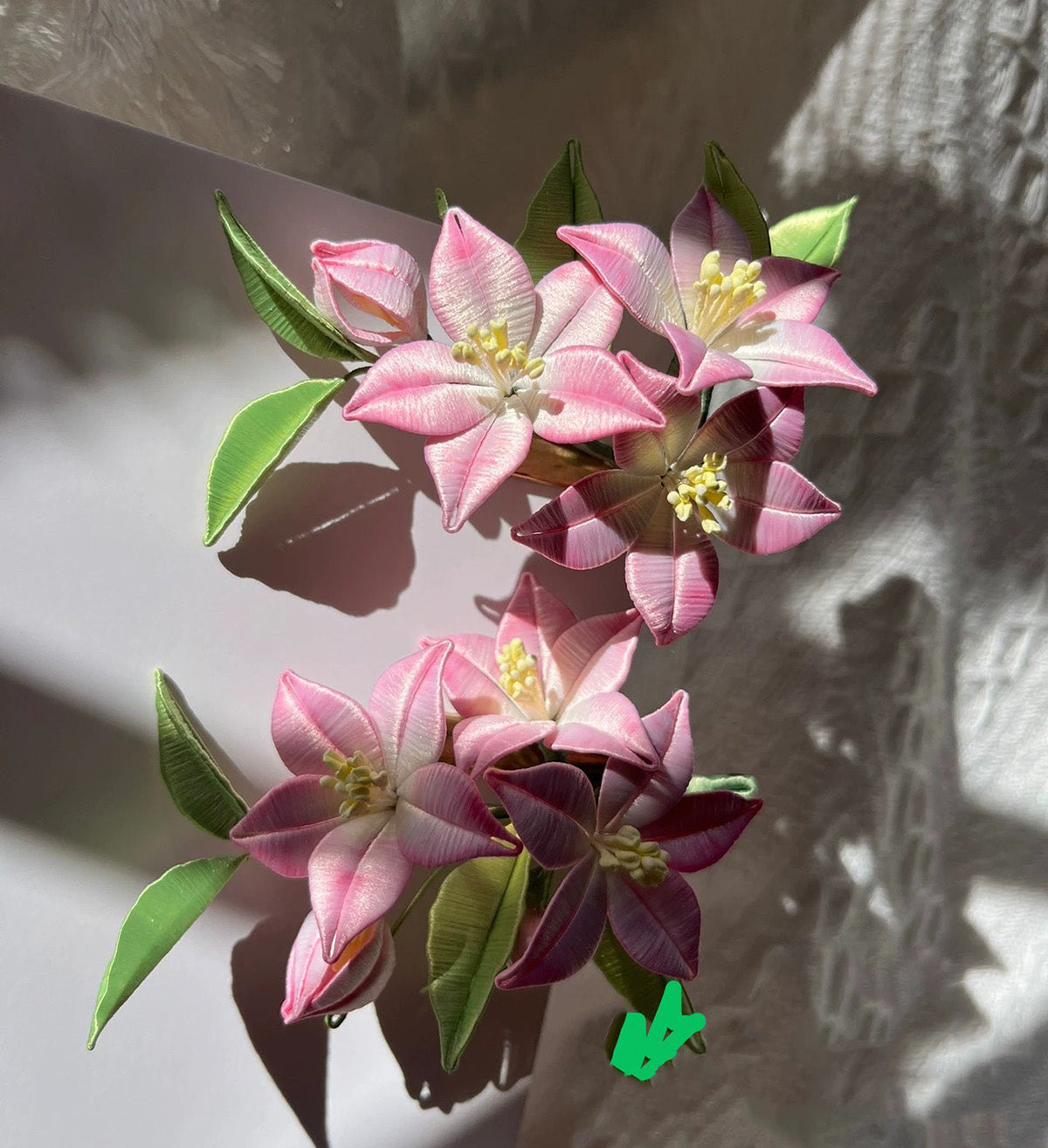 Peach Blossom Bespoke Hairclip - Silk Hairclip(Chanhua)