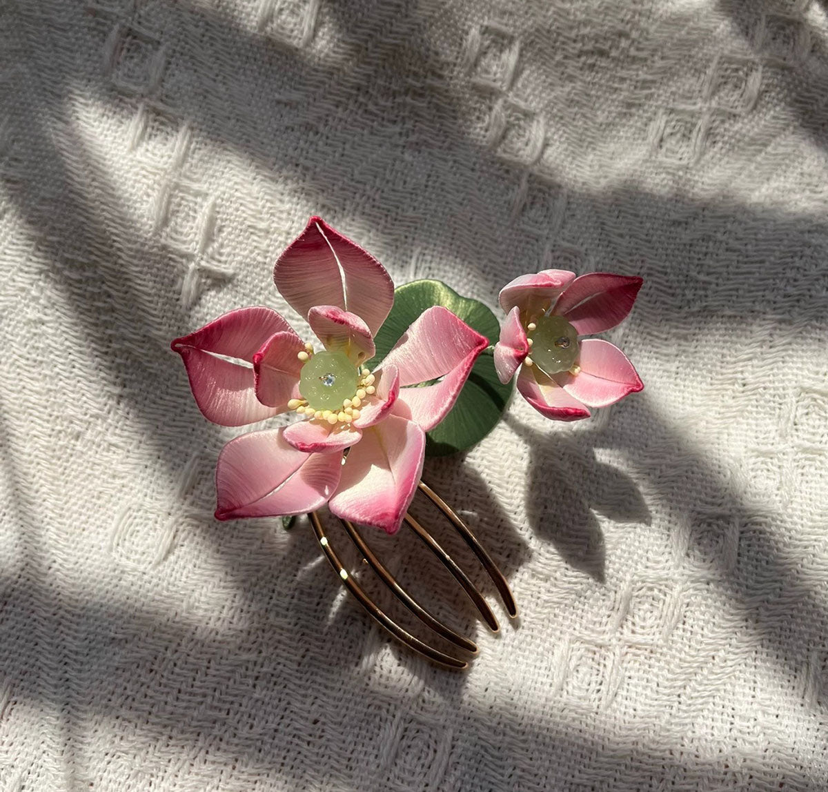 Lotus Bespoke Hairpin - Silk Hairpin(Chanhua)