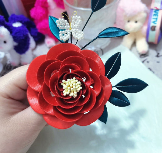 Camellia Bespoke Brooch - Silk Brooch(Chanhua)