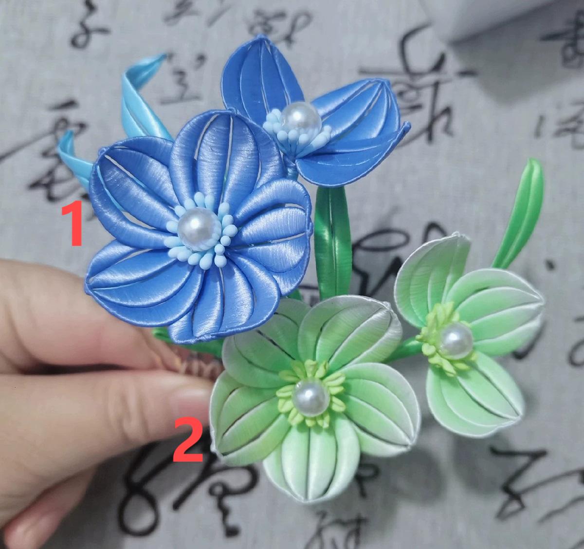 Flower Handmade Hairpin - Silk Hairpin(Chanhua)