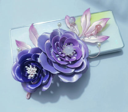 Peony Bespoke Hairpin - Silk Hairpin(Chanhua)