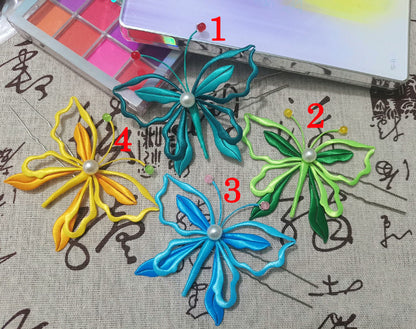 Butterfly Handmade Hairpin - Silk Hairpin(Chanhua)