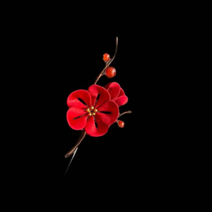 Plum Blossom Handmade Brooch - Silk Brooch(Chanhua)