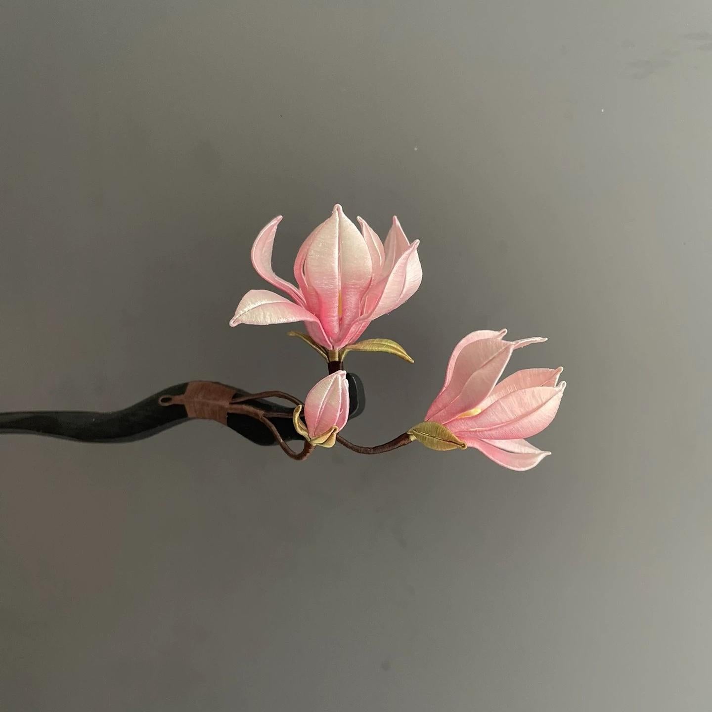 Magnolia Bespoke Hairpin - Silk Hairpin(Chanhua)