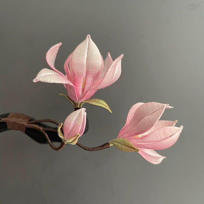 Magnolia Bespoke Hairpin - Silk Hairpin(Chanhua)