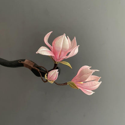 Magnolia Bespoke Hairpin - Silk Hairpin(Chanhua)