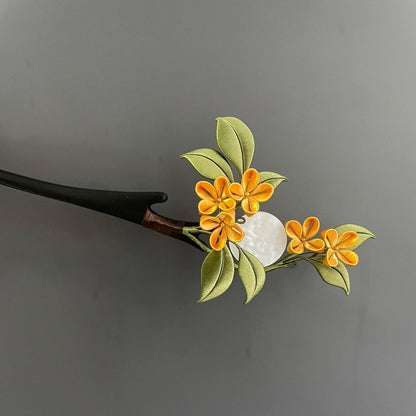 Laurel Bespoke Hairpin - Silk Hairpin(Chanhua)