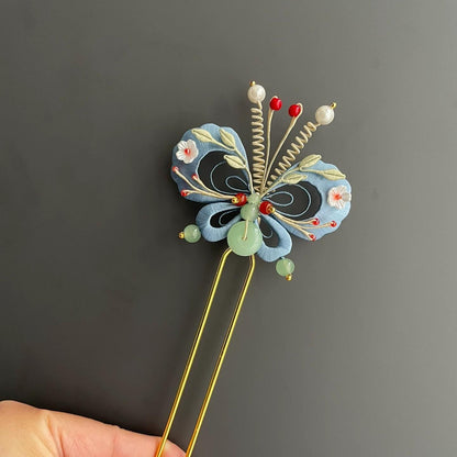 Butterfly Bespoke Hairpin - Silk Hairpin(Chanhua)