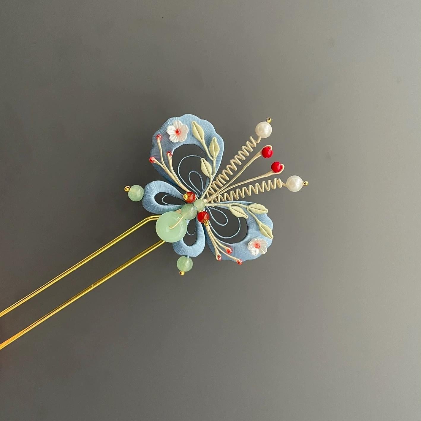 Butterfly Bespoke Hairpin - Silk Hairpin(Chanhua)