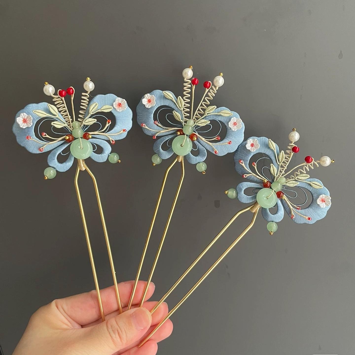 Butterfly Bespoke Hairpin - Silk Hairpin(Chanhua)