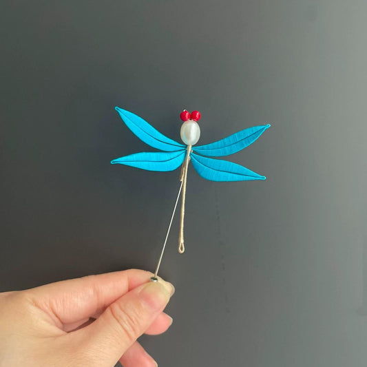 Dragonfly Handmade Brooch - Silk Brooch(Chanhua)