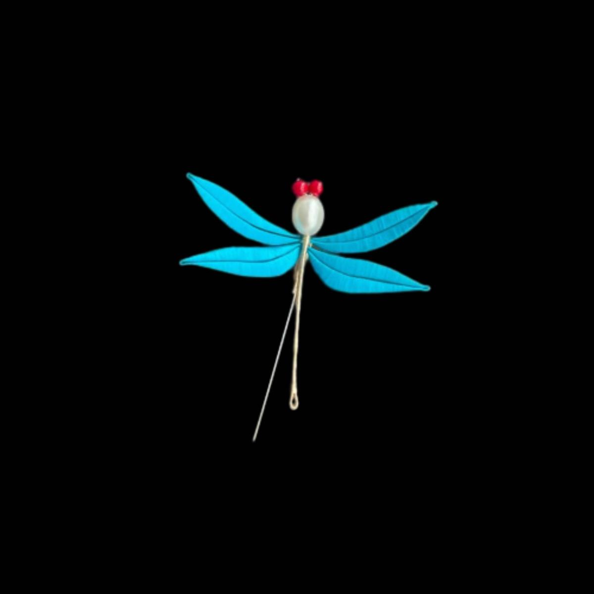 Dragonfly Handmade Brooch - Silk Brooch(Chanhua)