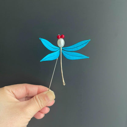 Dragonfly Handmade Brooch - Silk Brooch(Chanhua)