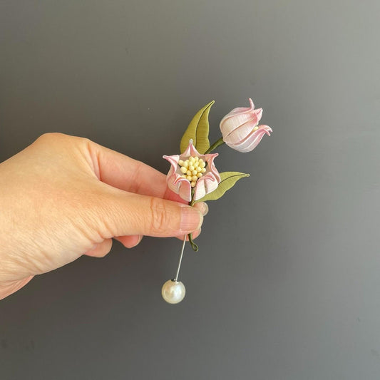 Lily Of The Valley Handmade Brooch - Silk Brooch(Chanhua)