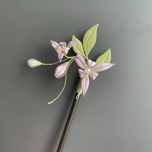 Orchid Handmade Hairpin - Silk Hairpin(Chanhua)