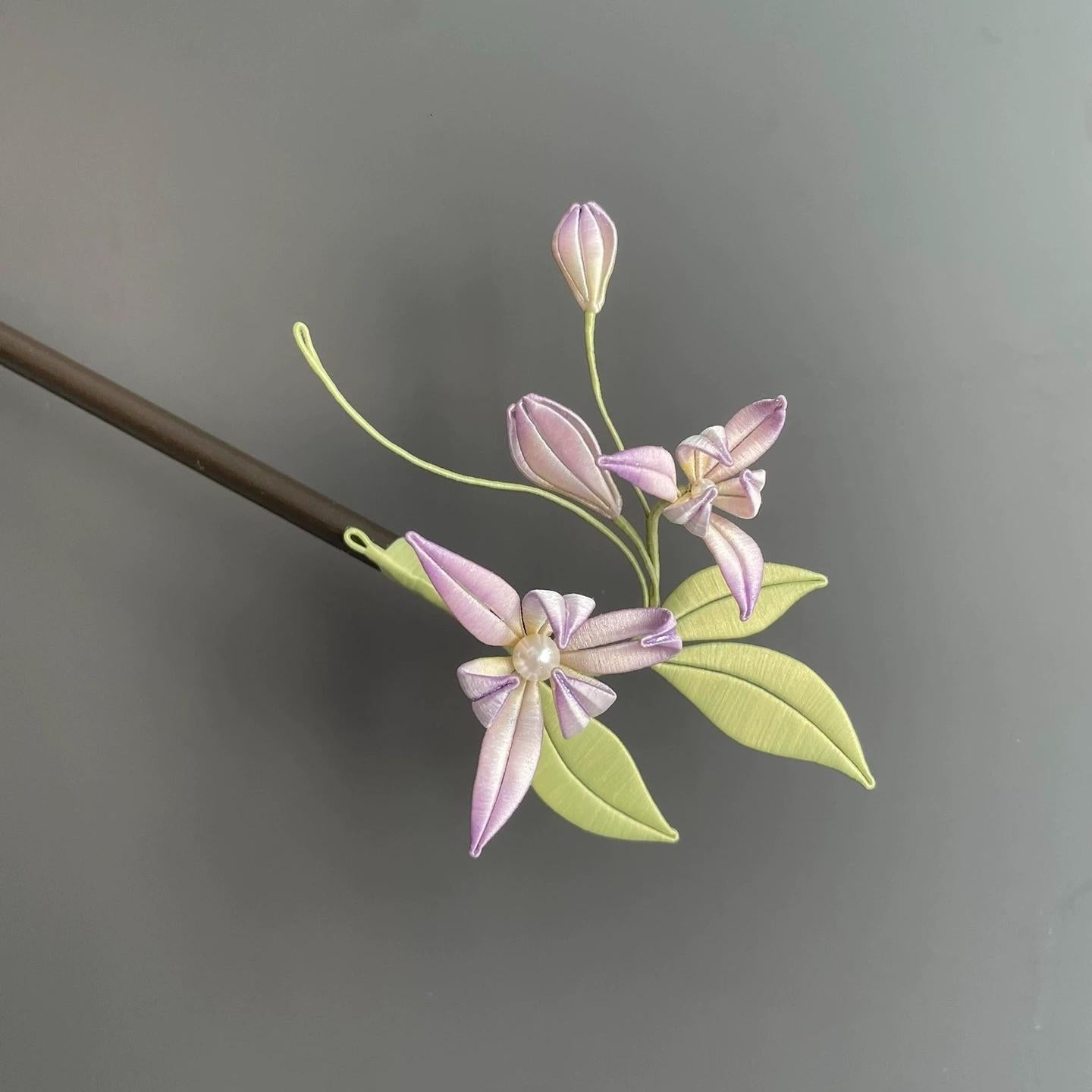 Orchid Handmade Hairpin - Silk Hairpin(Chanhua)