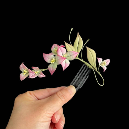 Triangle Plum Handmade Hairpin - Silk Hairpin(Chanhua)