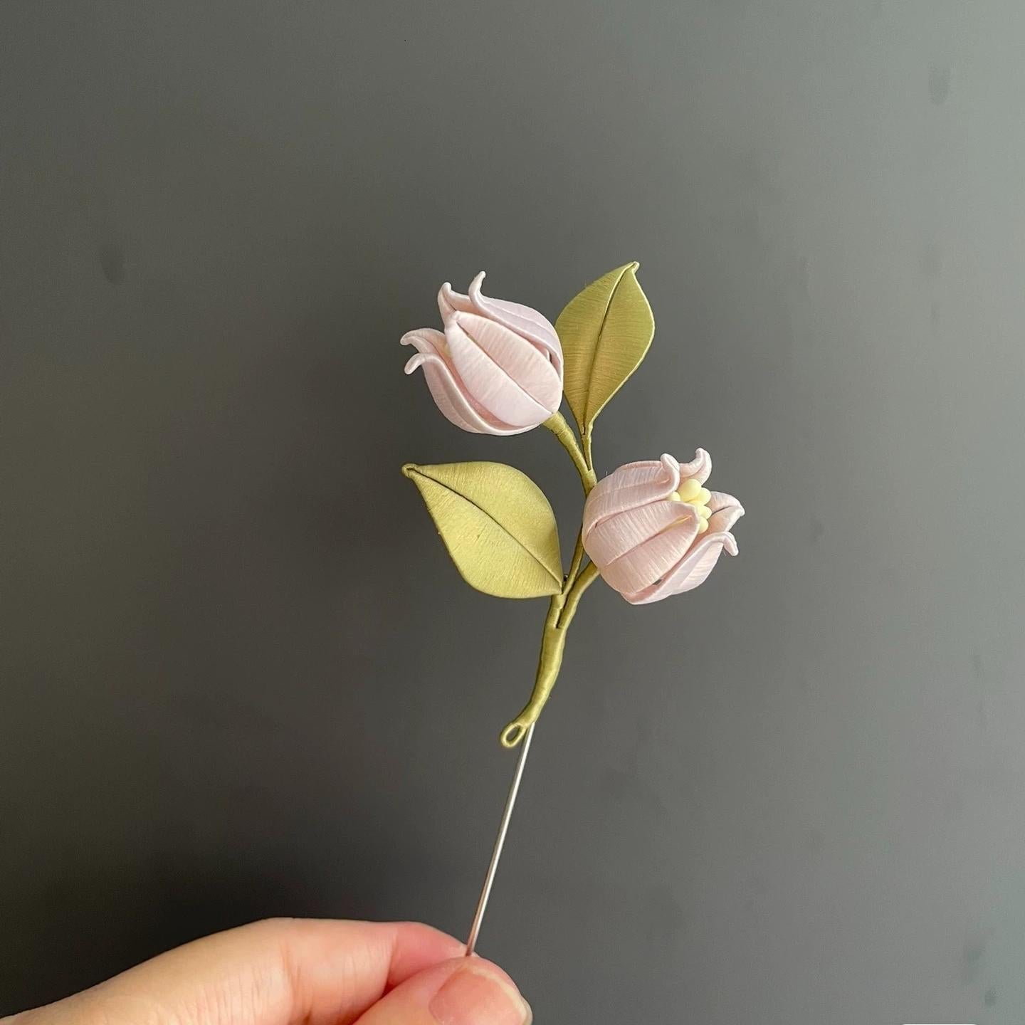 Lily Of The Valley Handmade Brooch - Silk Brooch(Chanhua)