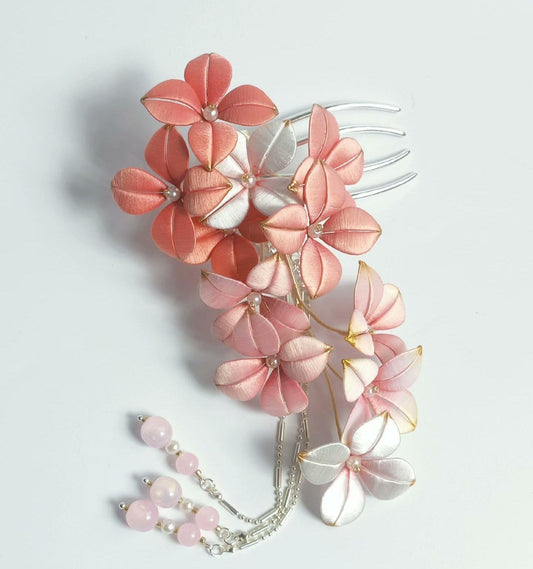 Flower Bespoke Haircomb - Silk Haircomb(Chanhua)