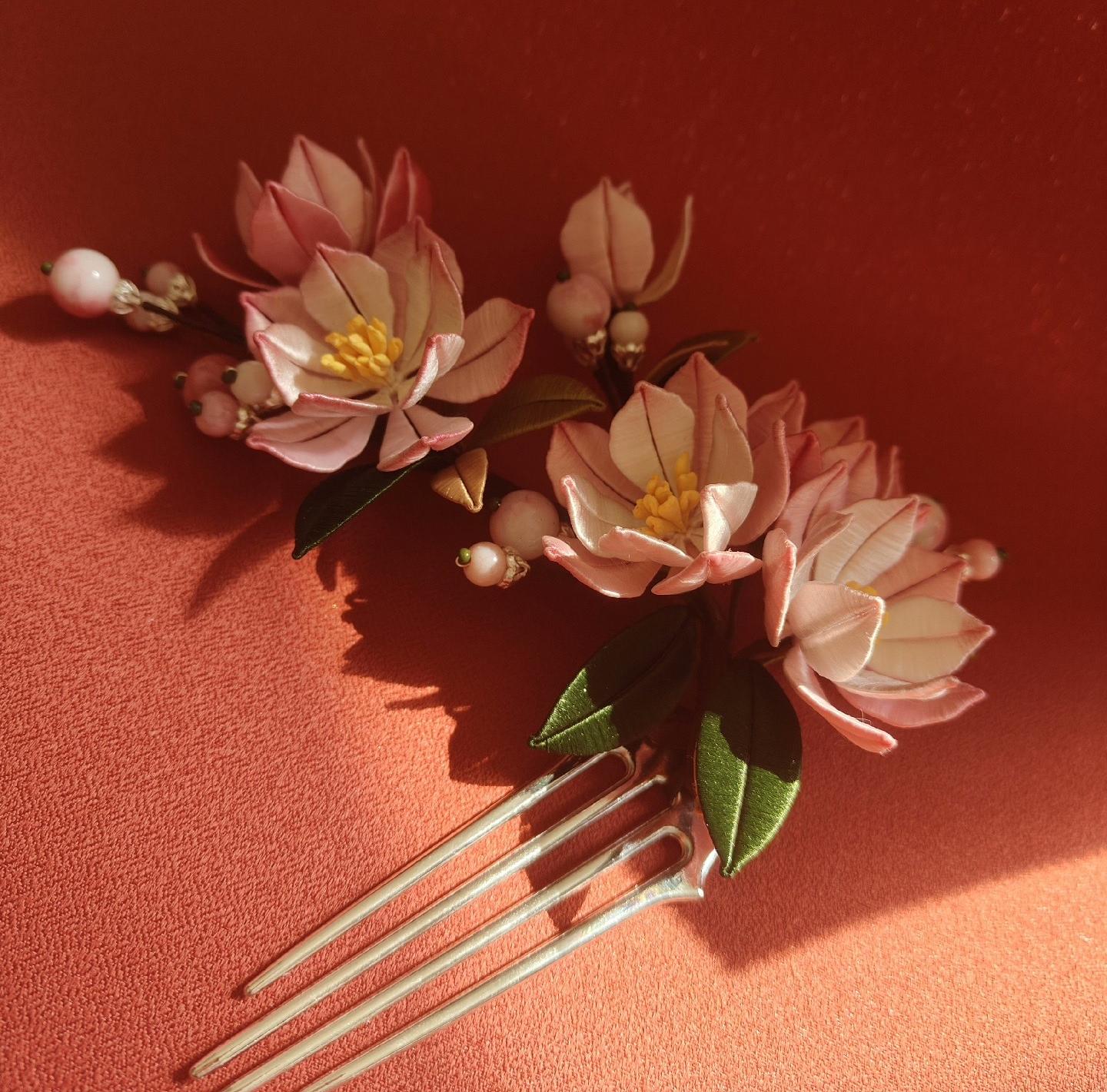 Haitang Bespoke Hairpin - Silk Hairpin(Chanhua)