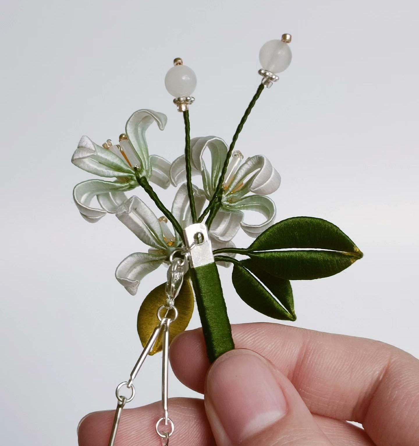 Orange Blossom Bespoke Hairpin - Silk Hairpin(Chanhua)