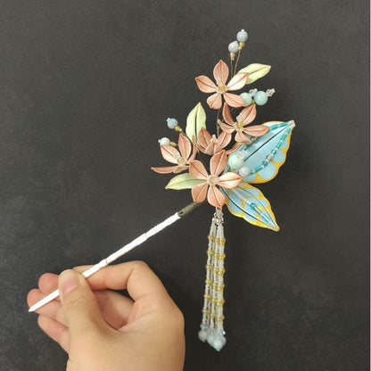 Half Butterfly Bespoke Hairpin - Silk Hairpin(Chanhua)