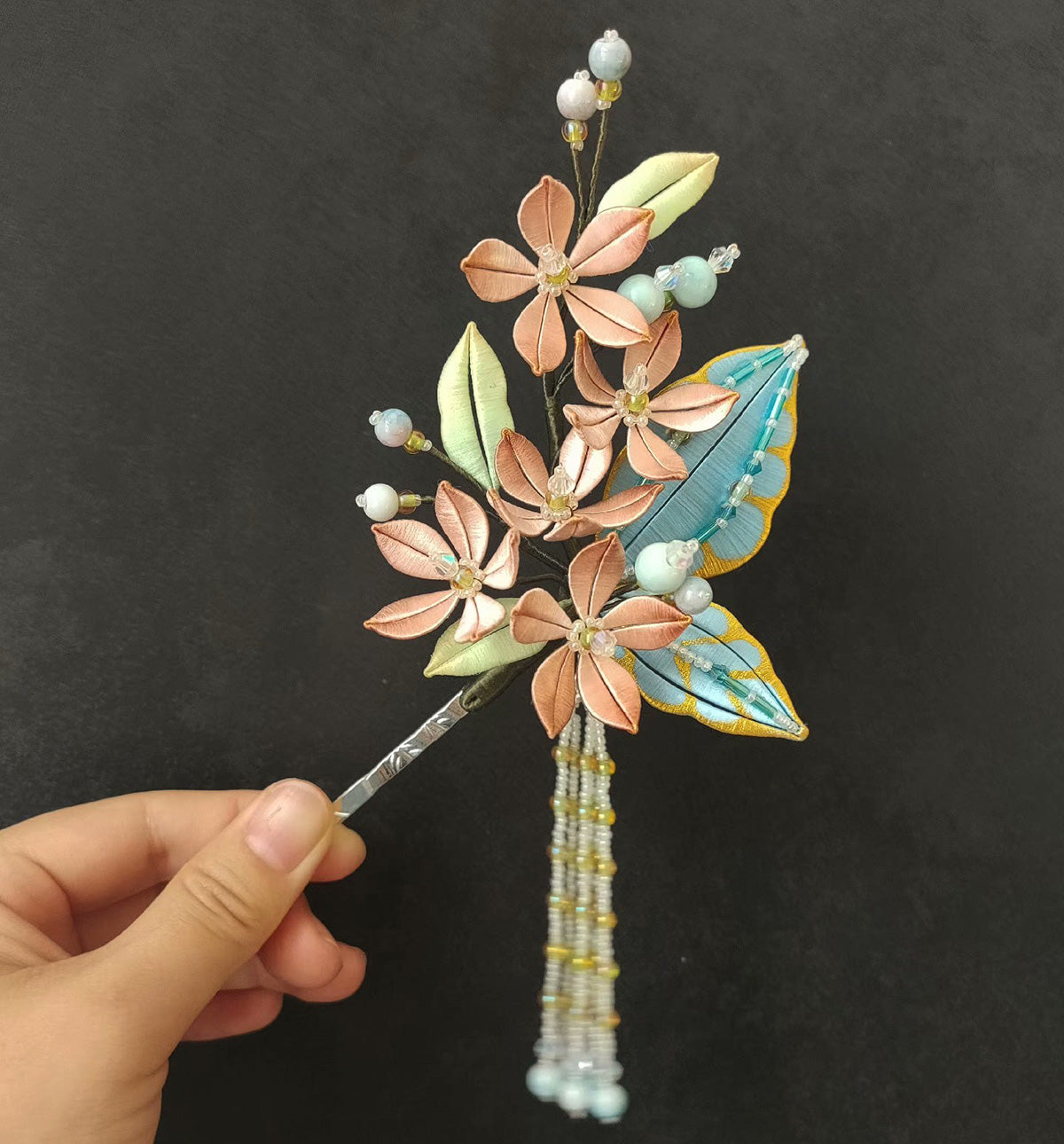 Half Butterfly Bespoke Hairpin - Silk Hairpin(Chanhua)