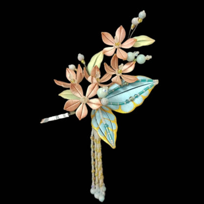 Half Butterfly Bespoke Hairpin - Silk Hairpin(Chanhua)