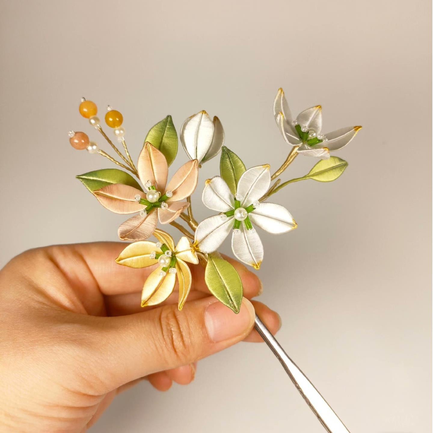 Flower Bespoke Hairpin - Silk Hairpin(Chanhua)