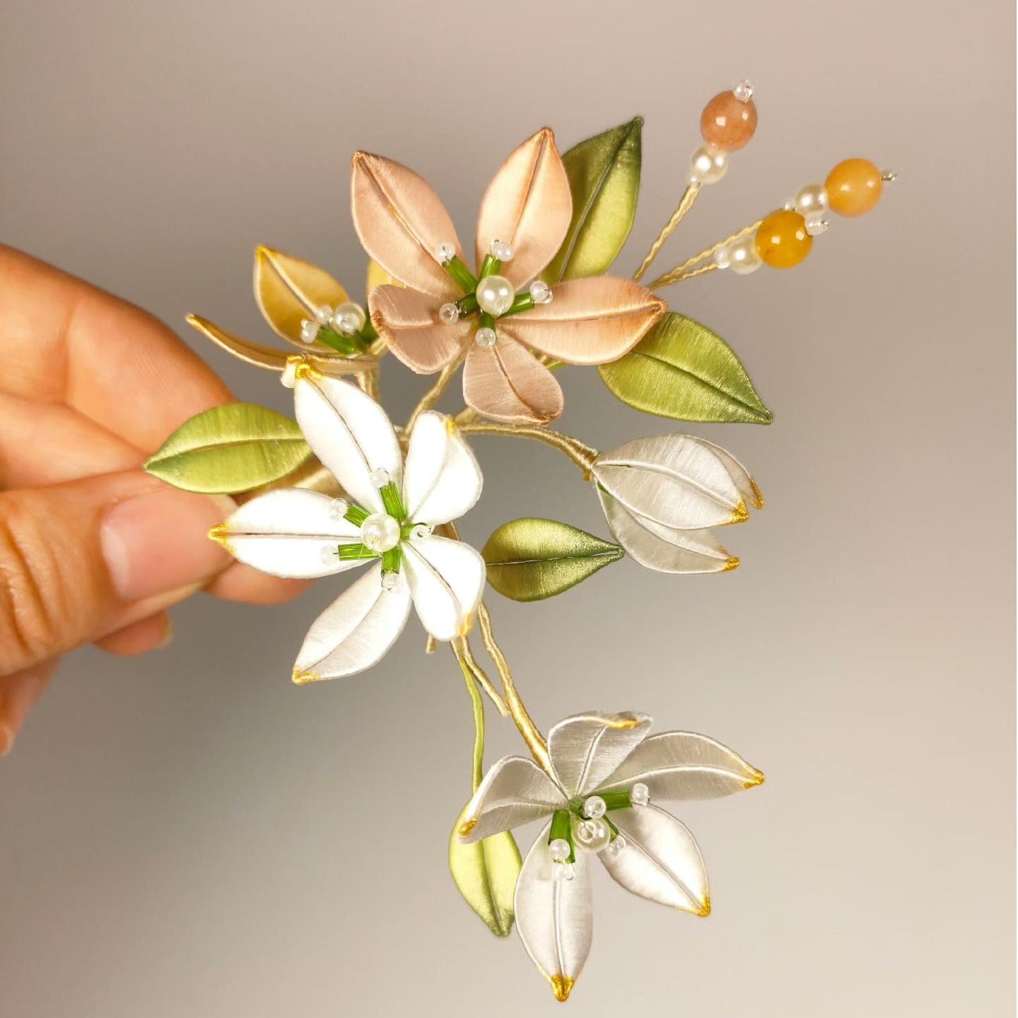 Flower Bespoke Hairpin - Silk Hairpin(Chanhua)