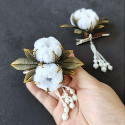 Cotton Bespoke Hairpin - Silk Hairpin(Chanhua)