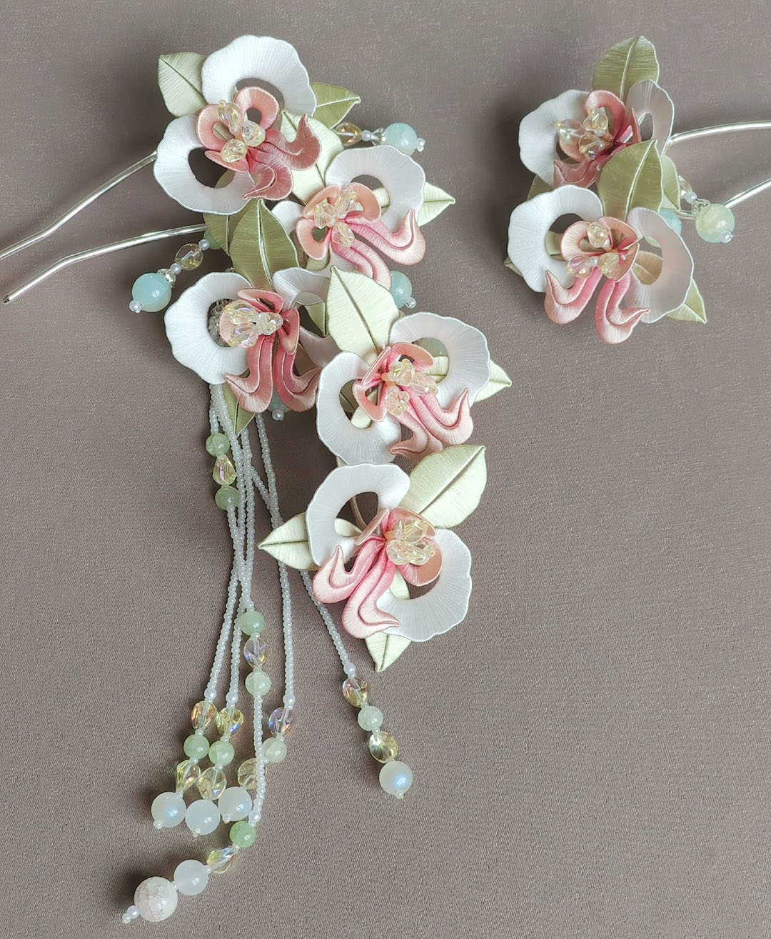 Moth Orchid Bespoke Hairpin - Silk Hairpin(Chanhua)