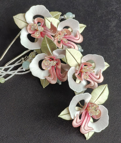 Moth Orchid Bespoke Hairpin - Silk Hairpin(Chanhua)