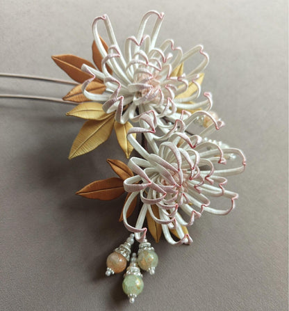 Chrysanthemum Bespoke Hairpin - Silk Hairpin(Chanhua)