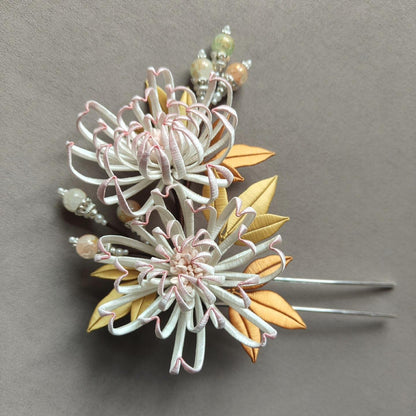 Chrysanthemum Bespoke Hairpin - Silk Hairpin(Chanhua)