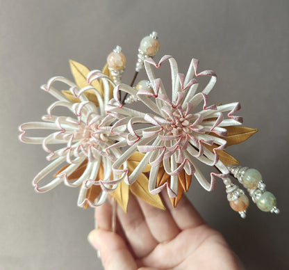 Chrysanthemum Bespoke Hairpin - Silk Hairpin(Chanhua)